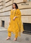 Rangmahal By Mittoo Viscose Thread Handwork Kurti With Bottom Dupatta Exporters In India
